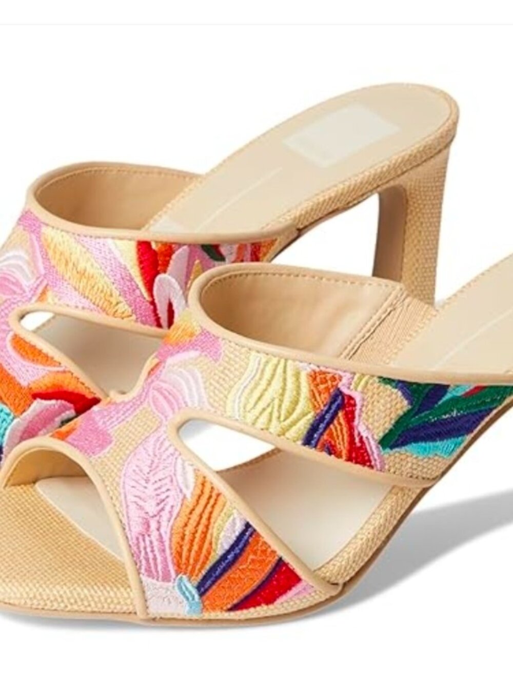 Dolce Vita Gitel Sandal Floral Multi Heeled Sandal Women's Sizes NEW Resort